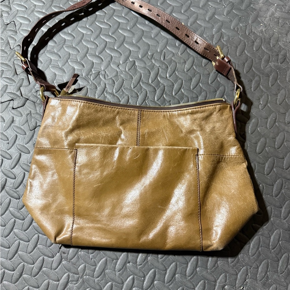Hobo Brown Leather Shoulder Bag